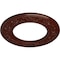 Ekena Millwork Blackthorn Ceiling Medallion (Canopies up to 7 1/2"), 13 3/8"OD x 7 1/2"ID x 3/4"P, Brushed Mahogany CM13BLBMF - alternate 2